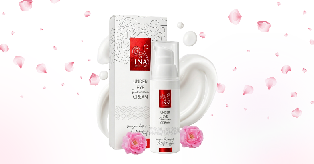 Oogcrème Rose Eye Lift tegen rimpels met doos en roze bloemblaadjes