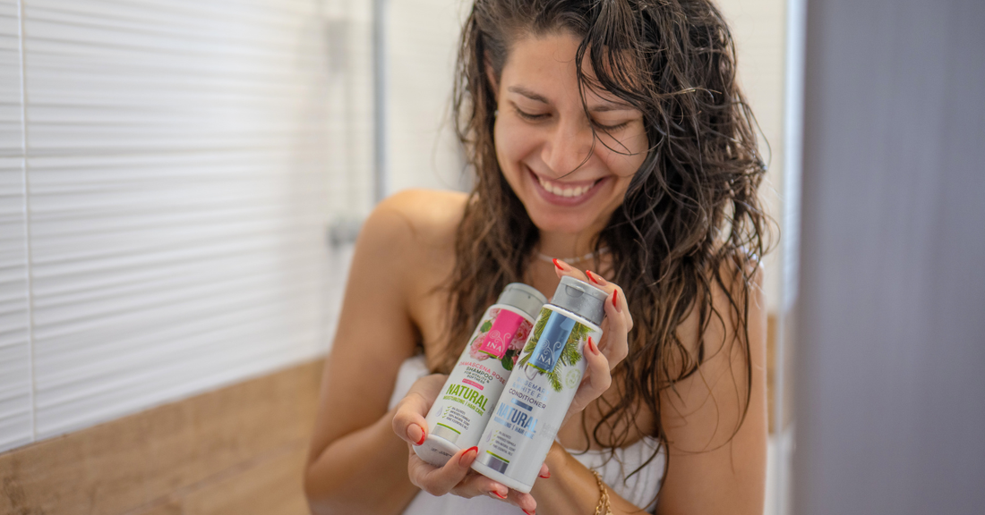 Natuurlijke Shampoo Roos voor Droog en Beschadigd haar van InaEssentials