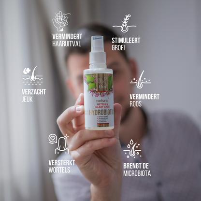 Hydrobiotic - Brandnetel en Salie - intensieve verzorging voor Haaruitval, Roos en Gevoelige hoofdhuid