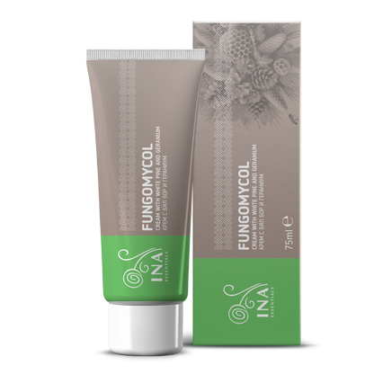 2 in 1 Crème voor Schimmelnagels en droge, gebarsten huid - met Witte den, Urea en Geranium