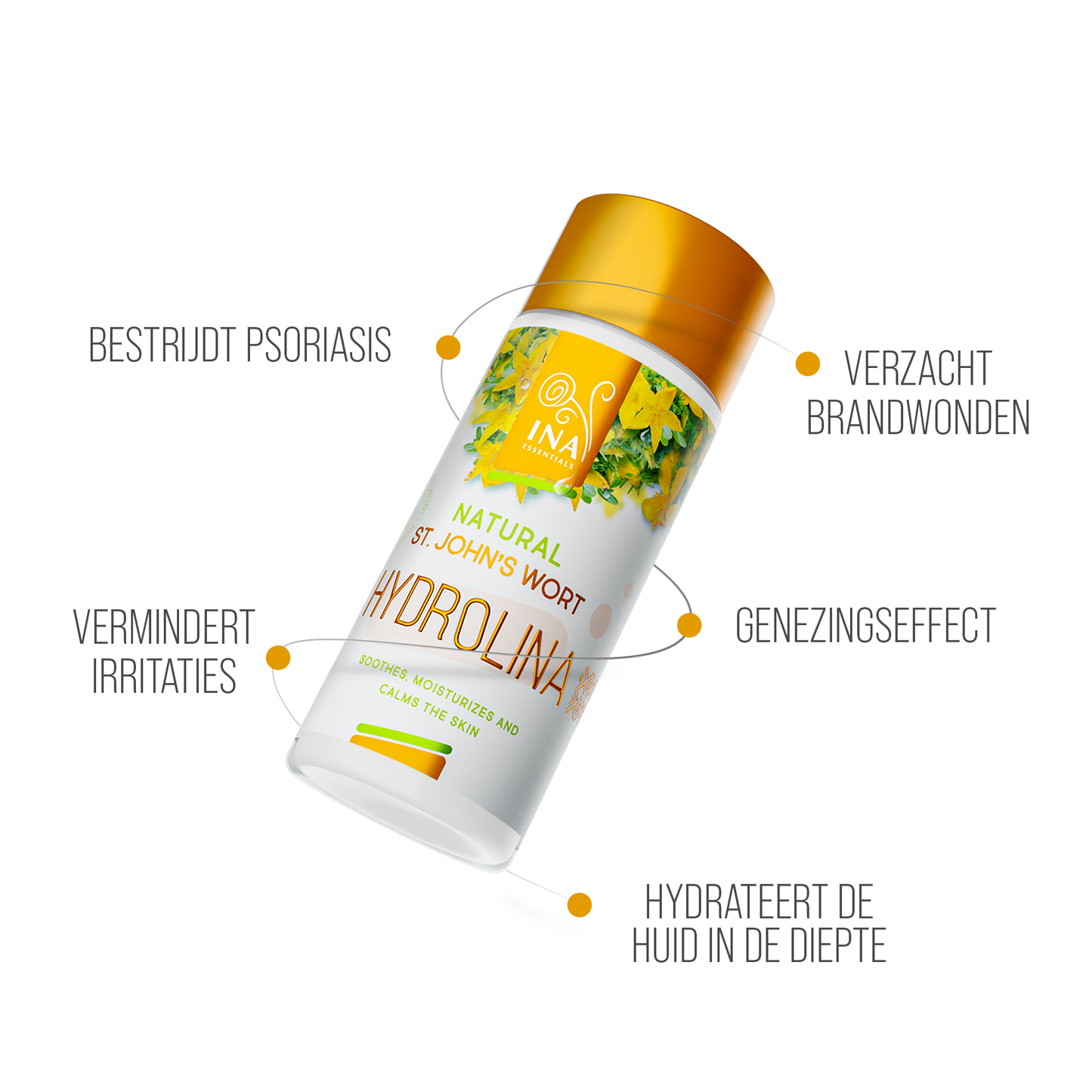 Wild Sint-Janskruidwater - Hydrolina voor Psoriasis en Geïrriteerde huid