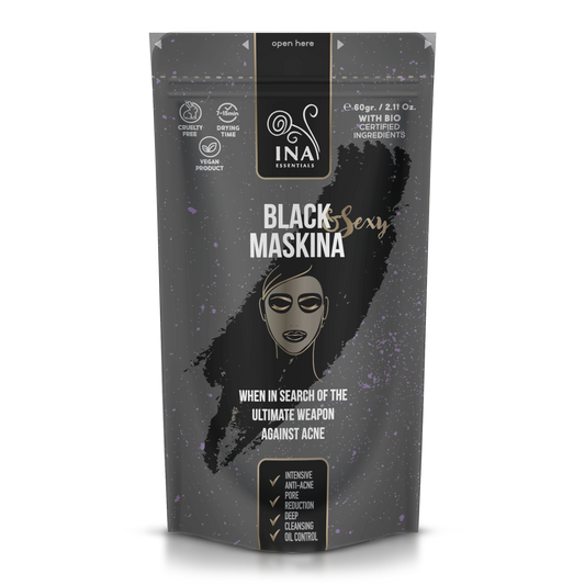 Gezichtsmasker - Zwart Maskina - intensieve zorg voor Acne en Mee-eters