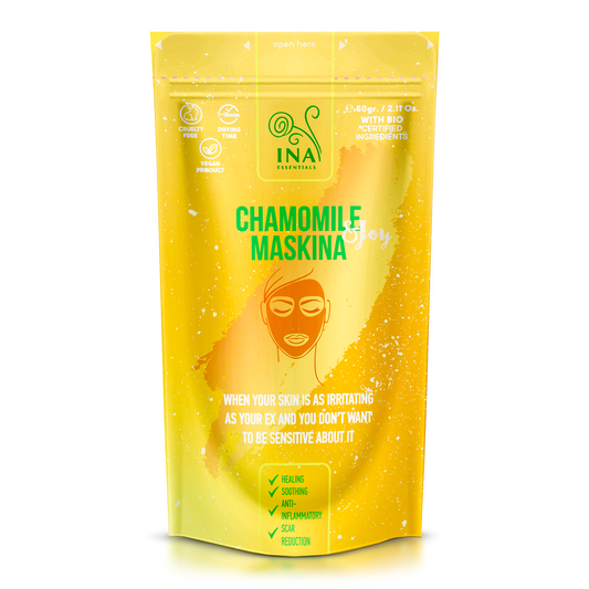 Gezichtsmasker - Kamille Maskina - intensieve verzachtende verzorging voor de Gevoelige huid