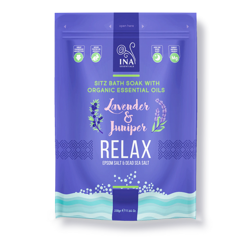 Relax - Sitz Badzout met Lavendel en Jeneverbes voor Ontspanning en Stressverlichting