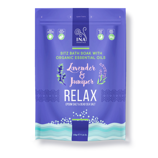 Relax - Sitz Badzout met Lavendel en Jeneverbes voor Ontspanning en Stressverlichting