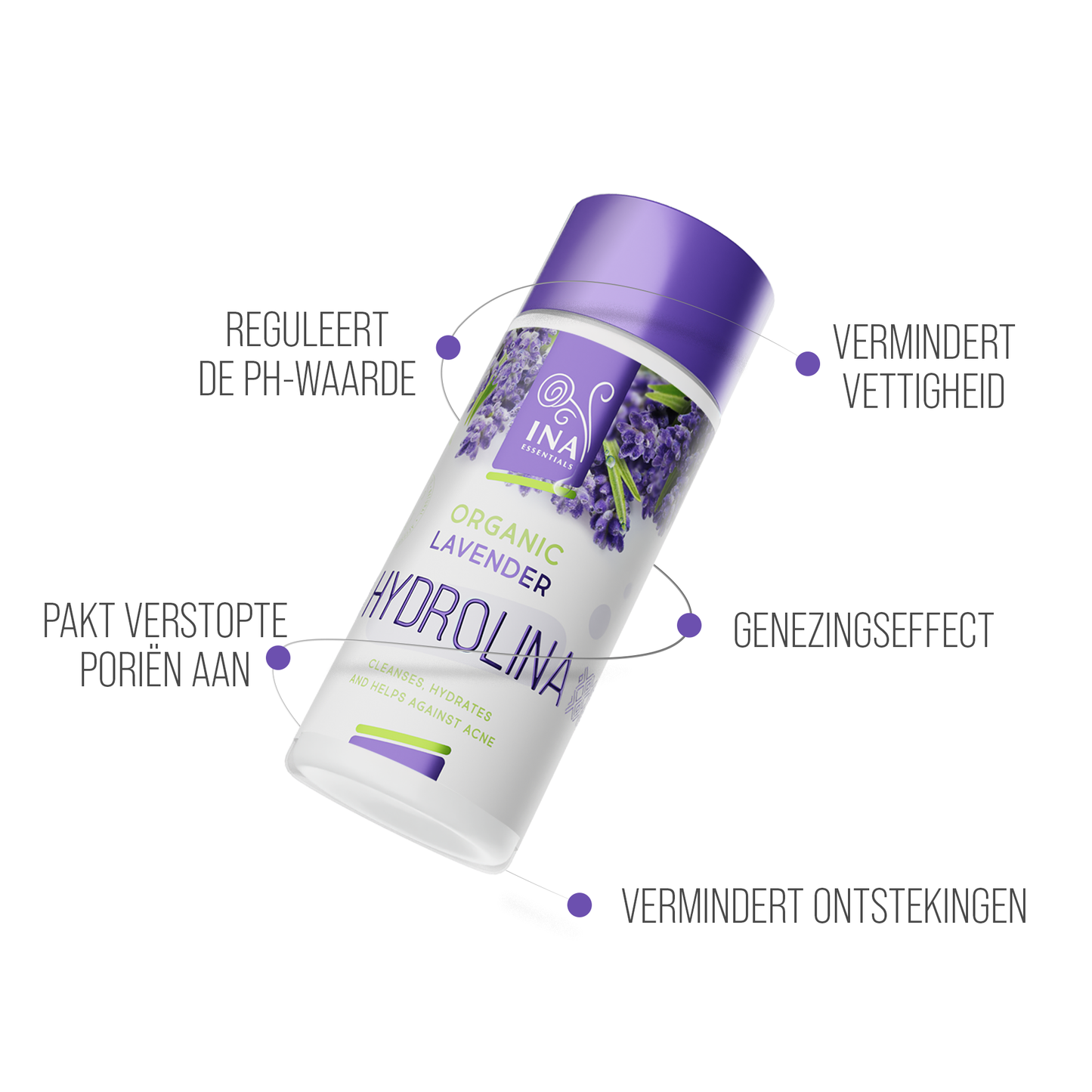 Biologisch Lavendelwater - Hydrolina voor Acne