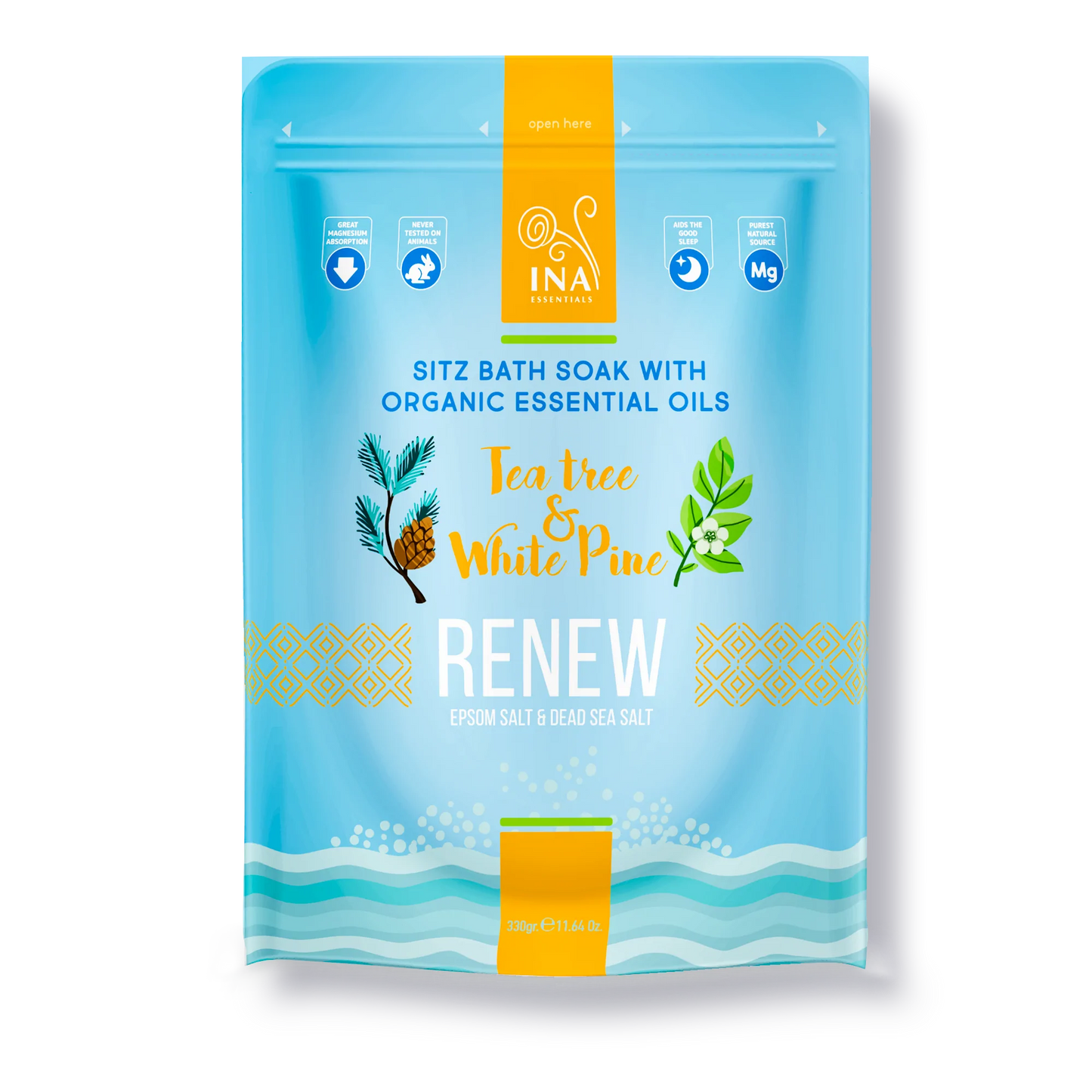 Renew - Sitz Badzout met Theeboom en Witte den voor Vermoeide benen en Nagelschimmel