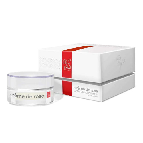 Crème de rose - Gezichtscreme met SPF30 - sterk verrijkt met Organic Rose Essential Oil