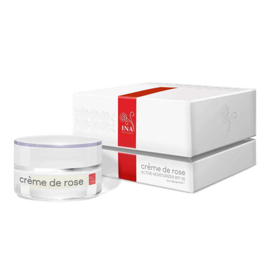 Crème de rose - Gezichtscreme met SPF30 - sterk verrijkt met Organic Rose Essential Oil